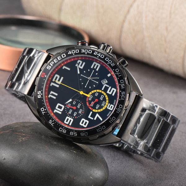 2023 men's luxury business watch multi-function timing quartz watch high-quality silicone watch band steel band ta, Slivery;brown
2023 men's luxury business watch multi-function timing quartz watch high-quality silicone watch band steel band ta, Slivery;brown