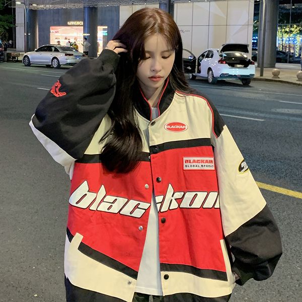 women's jackets fashion embroidery splicing oversized baseball uniform vintage jackets for women hip-hop coat bomber jacket women casua, Black;brown
women's jackets fashion embroidery splicing oversized baseball uniform vintage jackets for women hip-hop coat bomber jacket women casua, Black;brown