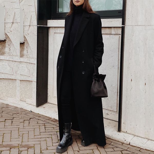 women's jacket's coat super long temperament overtheknee winter black women 230215, Black;brown
women's jacket's coat super long temperament overtheknee winter black women 230215, Black;brown
