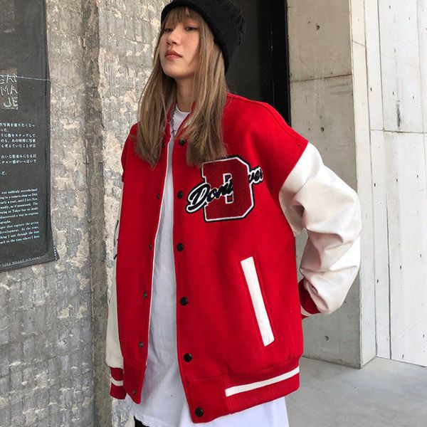 womens jackets street letters flocking coats y2k stitching retro baseball uniform casual loose coat for men and couples 230215, Black;brown
womens jackets street letters flocking coats y2k stitching retro baseball uniform casual loose coat for men and couples 230215, Black;brown