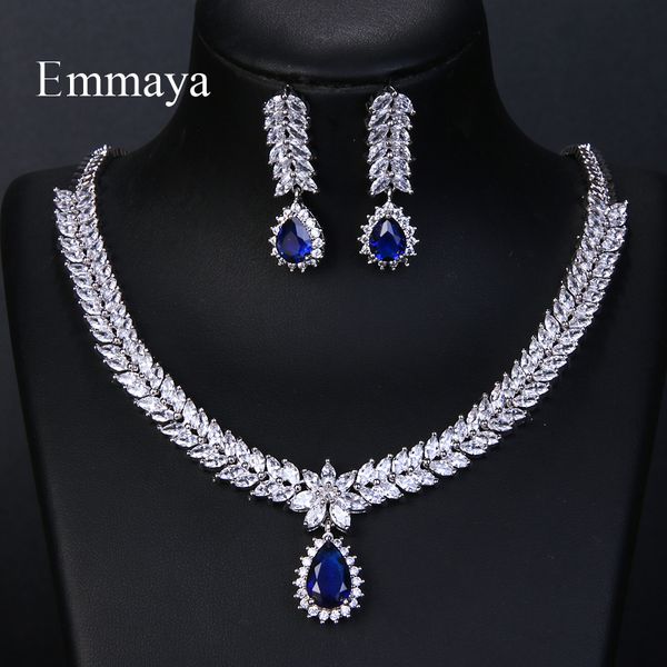 wedding jewelry sets emmaya luxury aaa cubic zircon 4 colors water drop wedding earrings necklace for women bridal jewelry sets party access, Slivery;golden
wedding jewelry sets emmaya luxury aaa cubic zircon 4 colors water drop wedding earrings necklace for women bridal jewelry sets party access, Slivery;golden