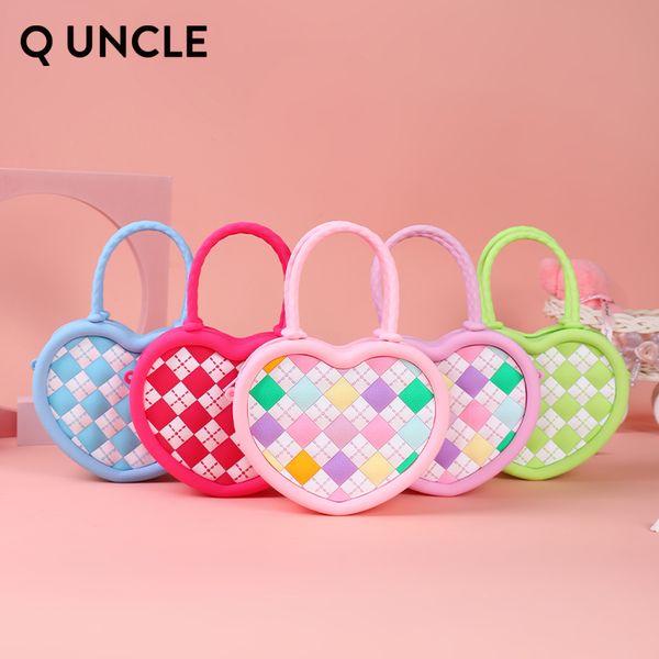q uncle lozenge love cross-body bag cute children's silicone hand-held cross-body bag new purse, Black;red
q uncle lozenge love cross-body bag cute children's silicone hand-held cross-body bag new purse, Black;red