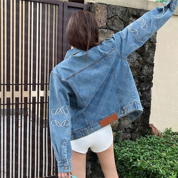 womens jackets designer women summer light jacket vintage denim embroidered letter coat woman long sleeve outerwear, Black;brown
womens jackets designer women summer light jacket vintage denim embroidered letter coat woman long sleeve outerwear, Black;brown