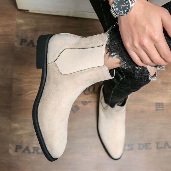 designer mens ankle boots short shoes rubber outdoor walking strass winter fashion shoes genuine leather suede slip on boot 38-46, Black
designer mens ankle boots short shoes rubber outdoor walking strass winter fashion shoes genuine leather suede slip on boot 38-46, Black