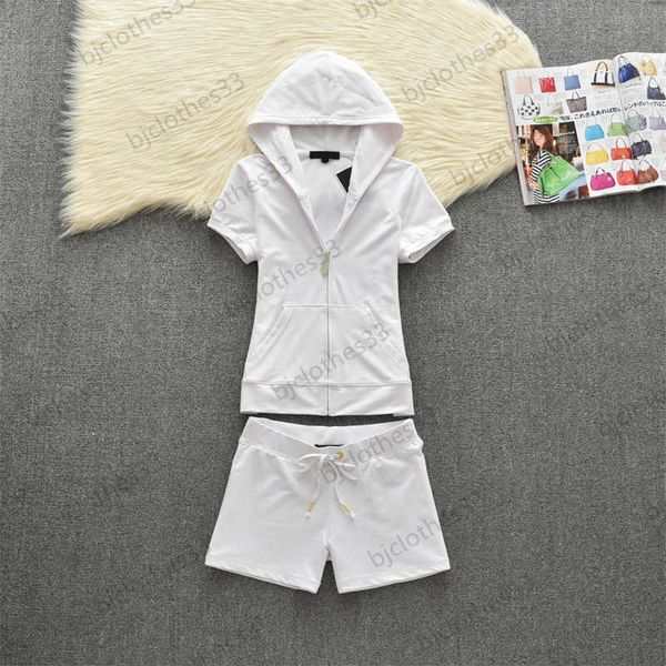 womens two piece pants juicy tracksuit summer short sleeve shorts net color hooded tennis wear two-piece slim fashion suit 9 colors womens t, White
womens two piece pants juicy tracksuit summer short sleeve shorts net color hooded tennis wear two-piece slim fashion suit 9 colors womens t, White