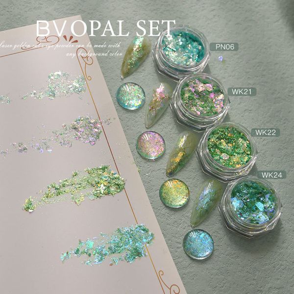nail glitter hndo green color 4 pcs set opal powder art decoration flakes iridescent pigment dust for manicure design 230214, Silver;gold
nail glitter hndo green color 4 pcs set opal powder art decoration flakes iridescent pigment dust for manicure design 230214, Silver;gold