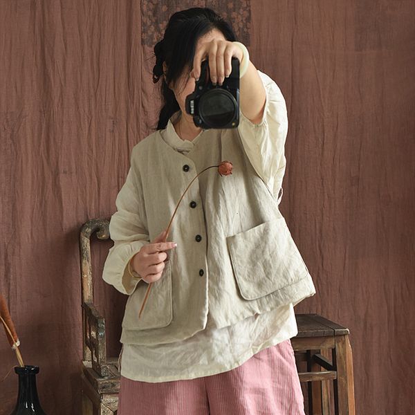 women's vests vneck cotton and linen spring autumn fashion literary retro big pocket vintage loose casual jacket 230215, Black;white
women's vests vneck cotton and linen spring autumn fashion literary retro big pocket vintage loose casual jacket 230215, Black;white