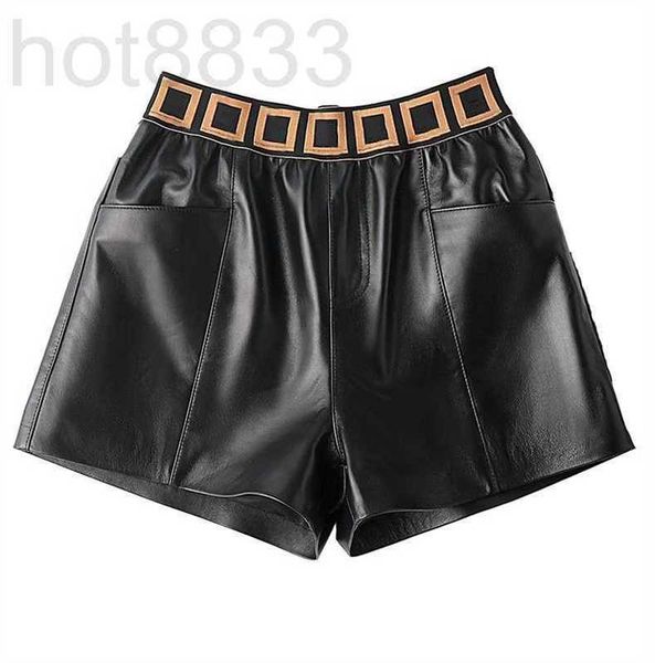 women's shorts designer new pu with pocket stretch hight waist letter pants black white for lady tq88, White;black
women's shorts designer new pu with pocket stretch hight waist letter pants black white for lady tq88, White;black