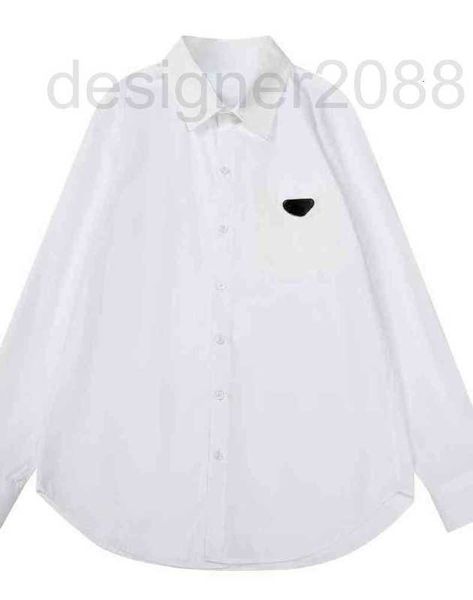 women's blouses & shirts designer fashion design new couple classic triangle pocket stitching casual long sleeve shirt coat for men and, White
women's blouses & shirts designer fashion design new couple classic triangle pocket stitching casual long sleeve shirt coat for men and, White
