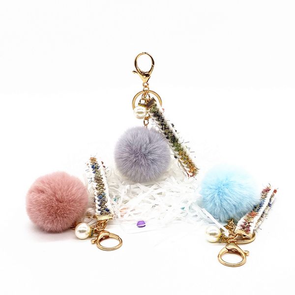 hairball and pearl keychain 12 colour bag ribbon pendant interior decoration hanging accessories gift cute plush, Silver
hairball and pearl keychain 12 colour bag ribbon pendant interior decoration hanging accessories gift cute plush, Silver