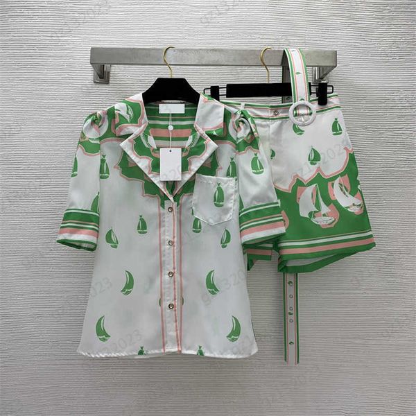 short sleeve two piece pants boat print corset waist design lapel pocket shirt high-waisted slimming shorts two piece pants sets for women c, White
short sleeve two piece pants boat print corset waist design lapel pocket shirt high-waisted slimming shorts two piece pants sets for women c, White