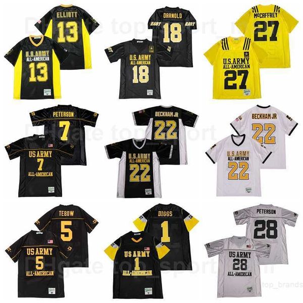 us army jersey all american bowl football 7 patrick peterson 22 odell beckham jr 13 ezekiel elliott 1 stefon diggs 5 tim tebow, Black
us army jersey all american bowl football 7 patrick peterson 22 odell beckham jr 13 ezekiel elliott 1 stefon diggs 5 tim tebow, Black