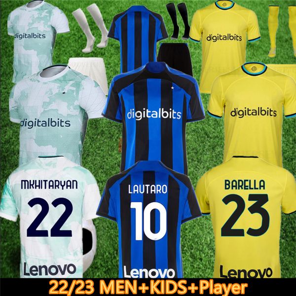 22/23 lukaku soccer jerseys barella inters dzeko milans lautaro vidal j. correa football shirt calhanoglu gagliardini men kit yellow 3rd kid, Black;yellow
22/23 lukaku soccer jerseys barella inters dzeko milans lautaro vidal j. correa football shirt calhanoglu gagliardini men kit yellow 3rd kid, Black;yellow