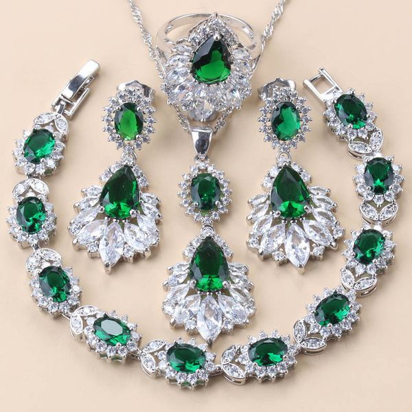 wedding jewelry sets 925 mark big necklace jewelry green zircon long earrings accessories for women set wedding ring bracelets 230215, Slivery;golden
wedding jewelry sets 925 mark big necklace jewelry green zircon long earrings accessories for women set wedding ring bracelets 230215, Slivery;golden