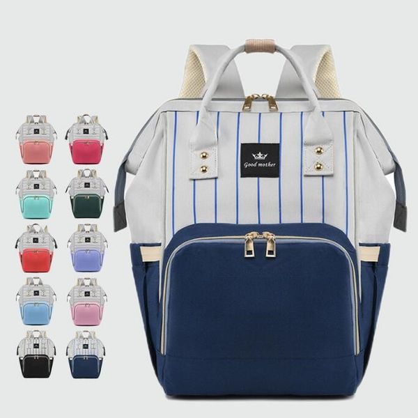 large capacity fashion striped mommy bag maternity nappy diaper bags travel backpack nursing bag for baby care women's bag, Blue;pink
large capacity fashion striped mommy bag maternity nappy diaper bags travel backpack nursing bag for baby care women's bag, Blue;pink