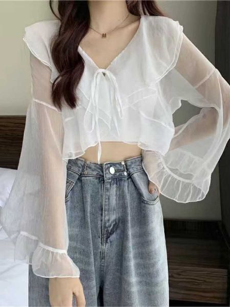 outdoor t-shirts women thin coat casual lace bow summer sun protection clothes female cardigan shirt clothing blouse for woman j230214, Gray;blue
outdoor t-shirts women thin coat casual lace bow summer sun protection clothes female cardigan shirt clothing blouse for woman j230214, Gray;blue