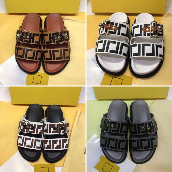 2023 women slippers double band slide brown sandals women's brown leather designer classic flat sandal luxurys pool slide sandals for m, Black
2023 women slippers double band slide brown sandals women's brown leather designer classic flat sandal luxurys pool slide sandals for m, Black