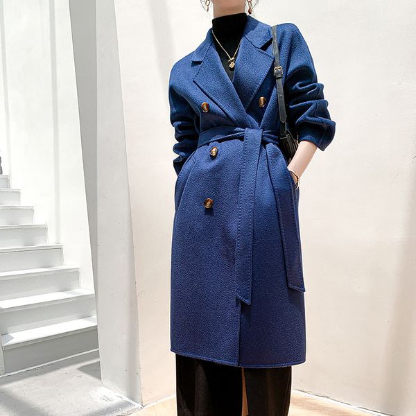 women's jackets autumn and winter cashmere coat double breasted warm women's long wool 230215, Black;brown
women's jackets autumn and winter cashmere coat double breasted warm women's long wool 230215, Black;brown