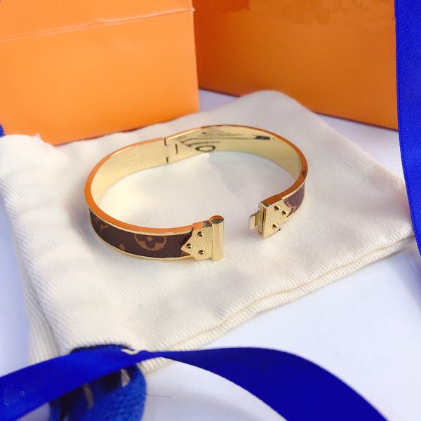 fashion couple bangle bracelets 18k gold bangles luxury brand designer letter bracelet stainless steel brand accessories premium gift weddin, Black
fashion couple bangle bracelets 18k gold bangles luxury brand designer letter bracelet stainless steel brand accessories premium gift weddin, Black