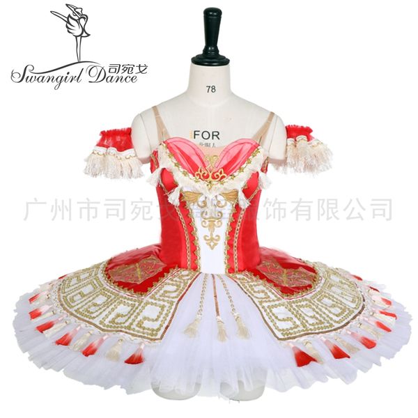 red don quixote variation competition tutu women professional custom made platter tutu bt9118, Black;red
red don quixote variation competition tutu women professional custom made platter tutu bt9118, Black;red