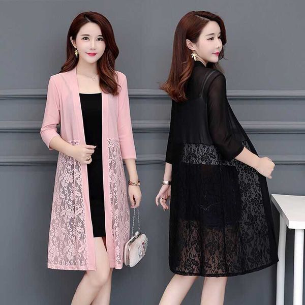 outdoor t-shirts spring summer women lace midlength cardigan plus size thin coat sun protection jacket korean fashion jacket shawl new za j2, Gray;blue
outdoor t-shirts spring summer women lace midlength cardigan plus size thin coat sun protection jacket korean fashion jacket shawl new za j2, Gray;blue
