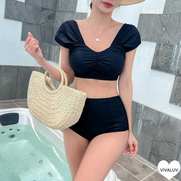 korean style split swimsuit women cover your belly with high waist slimming and, White;black
korean style split swimsuit women cover your belly with high waist slimming and, White;black
