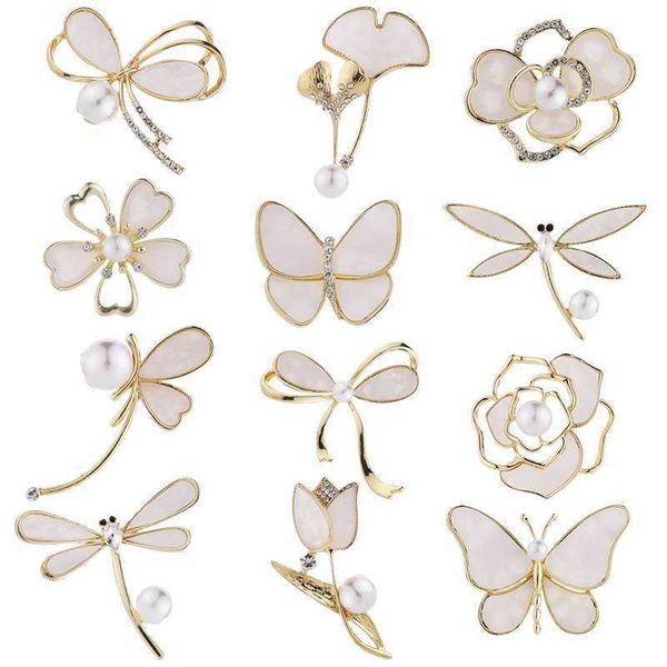 new type shell butterfly brooch high-grade feeling female diamond camellia brooch lovely dragonfly brooch collar pin female accessories, Gray
new type shell butterfly brooch high-grade feeling female diamond camellia brooch lovely dragonfly brooch collar pin female accessories, Gray