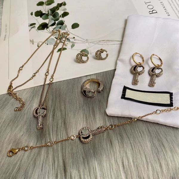 wedding necklace set, full rhinestone key bracelets, rings, stud earrings charm earring designs are for women. brand fashion designer jewelr, Slivery;golden
wedding necklace set, full rhinestone key bracelets, rings, stud earrings charm earring designs are for women. brand fashion designer jewelr, Slivery;golden