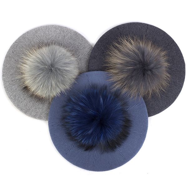 beanieskull caps fashion elegant sweet women beret warm winter autumn hat lovely ladies party hats cap with 15 cm real fur pompom female gif, Blue;gray
beanieskull caps fashion elegant sweet women beret warm winter autumn hat lovely ladies party hats cap with 15 cm real fur pompom female gif, Blue;gray