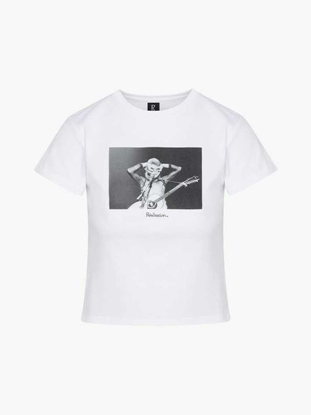 23ss realisation par women designer t shirt fashion guitar men's digital printed stretch cloth women's short-sleeved t-shirt, White
23ss realisation par women designer t shirt fashion guitar men's digital printed stretch cloth women's short-sleeved t-shirt, White