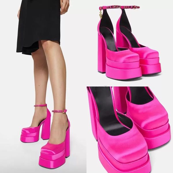 dress shoes high heeled womens sandals crystal decoration designer thick soles silk shoes fashionable square head spring and summer sandals, Black
dress shoes high heeled womens sandals crystal decoration designer thick soles silk shoes fashionable square head spring and summer sandals, Black
