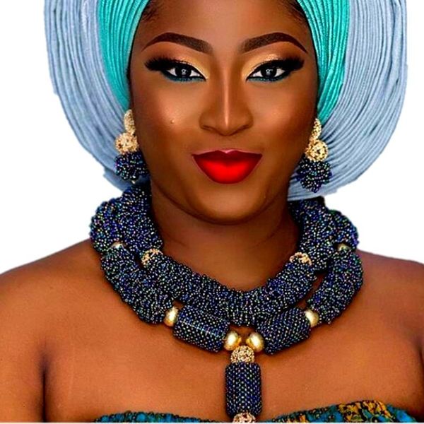 wedding jewelry sets luxury african bridal jewelry sets costume choker dark blue dubai jewelry sets for women nigerian jewellery 230215, Slivery;golden
wedding jewelry sets luxury african bridal jewelry sets costume choker dark blue dubai jewelry sets for women nigerian jewellery 230215, Slivery;golden