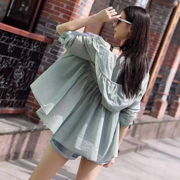 outdoor t-shirts 2022 new summer women sun protection clothing long sleeve short hooded breathable sun protection clothes ladies outerwear, Gray;blue
outdoor t-shirts 2022 new summer women sun protection clothing long sleeve short hooded breathable sun protection clothes ladies outerwear, Gray;blue
