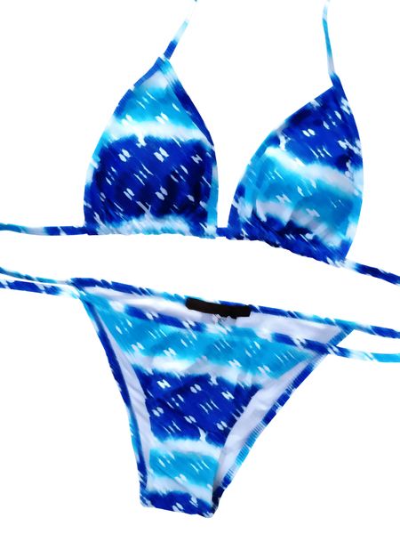 

Designer Sexy Bikini Set for Women Bandage Swimsuit Twopieces Crop Top Swimwear Thong Bathing Suit High Waist Beachwear Bikini Designer Swimwear, Brown