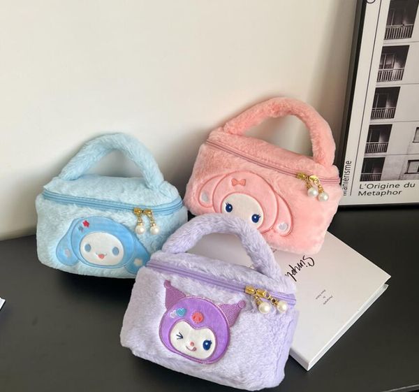 girls fuzzy cosmetics zipper handbag girl kuromi melody casual princess accessories bags big capacity, Black
girls fuzzy cosmetics zipper handbag girl kuromi melody casual princess accessories bags big capacity, Black