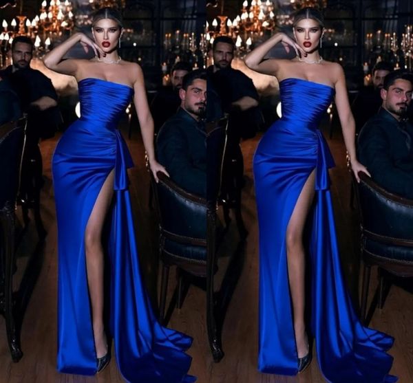 evening dresses royal blue mermaid strapless pleats with high thigh split ruffles long women prom formal gowns robe de soiree 2023 new, Black;red
evening dresses royal blue mermaid strapless pleats with high thigh split ruffles long women prom formal gowns robe de soiree 2023 new, Black;red