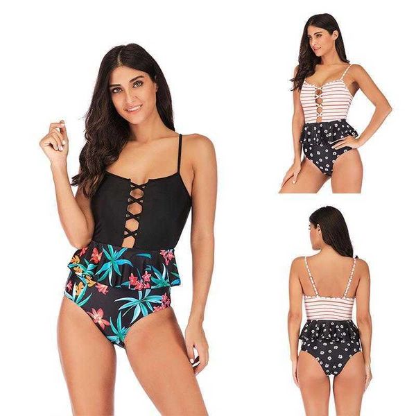 plus sized size swimsuit dress ruffled fresh natural slimming, White;black 
plus sized size swimsuit dress ruffled fresh natural slimming, White;black