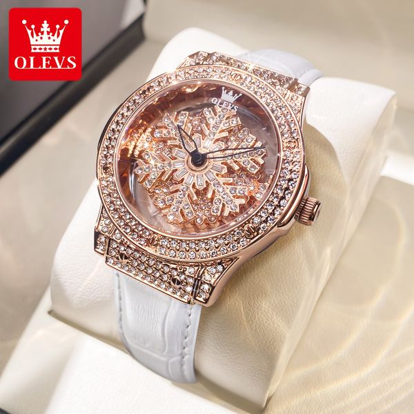 wristwatches olevs ladies watches flash diamonds snowflake quartz watch for women original waterproof leather wristwatch fashion trend stars, Slivery;brown
wristwatches olevs ladies watches flash diamonds snowflake quartz watch for women original waterproof leather wristwatch fashion trend stars, Slivery;brown