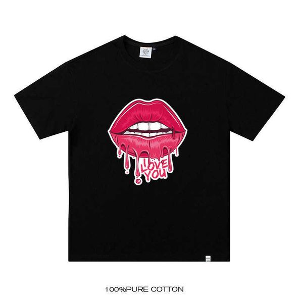 women's t-shirt s7xl cotton red lips printed tshirt fitness vest men and women shortsleeved plus size tshirt men's bottoming shirt, White
women's t-shirt s7xl cotton red lips printed tshirt fitness vest men and women shortsleeved plus size tshirt men's bottoming shirt, White