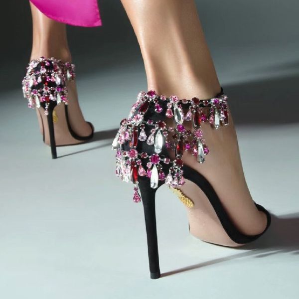 high-quality fashion shoes leather crystal shoes aquazzura women's shoes high-heeled sandals luxury baotou designer wedding dancing, Black
high-quality fashion shoes leather crystal shoes aquazzura women's shoes high-heeled sandals luxury baotou designer wedding dancing, Black
