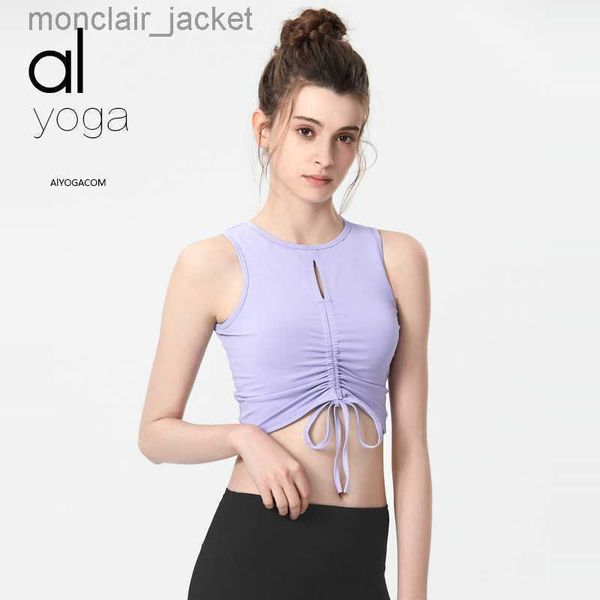 designer alos yoga 2022 summer new nude short fitness with chest pad sleeveless vest tight yoga, White
designer alos yoga 2022 summer new nude short fitness with chest pad sleeveless vest tight yoga, White