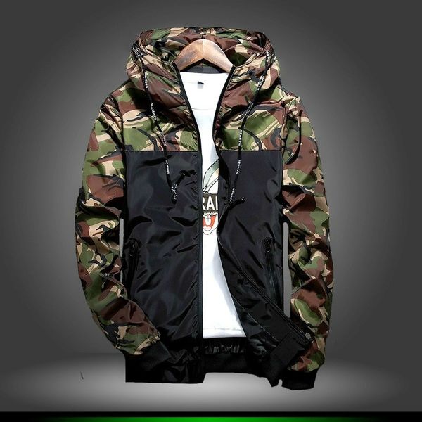 men's jackets men's casual hooded bomber jacket wind breaker spring autumn thin camouflage hoodies men outdoor youth fashion men 2, Black;brown
men's jackets men's casual hooded bomber jacket wind breaker spring autumn thin camouflage hoodies men outdoor youth fashion men 2, Black;brown