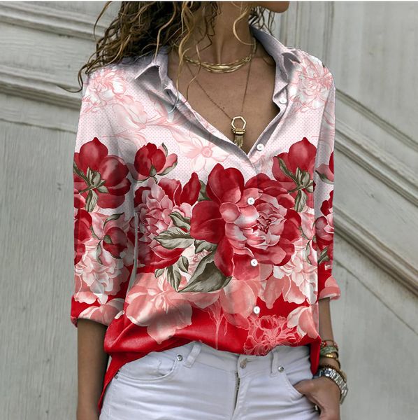 women's blouses shirts women print blouses fashion turn-down collar long sleeve elegant casual blouse ladies office work shirts 230215, White
women's blouses shirts women print blouses fashion turn-down collar long sleeve elegant casual blouse ladies office work shirts 230215, White