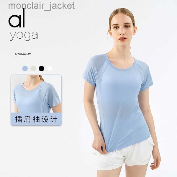 designer alos yoga slim sports leisure t-shirt women's running fitness crew neck short sleeve yoga top, White
designer alos yoga slim sports leisure t-shirt women's running fitness crew neck short sleeve yoga top, White