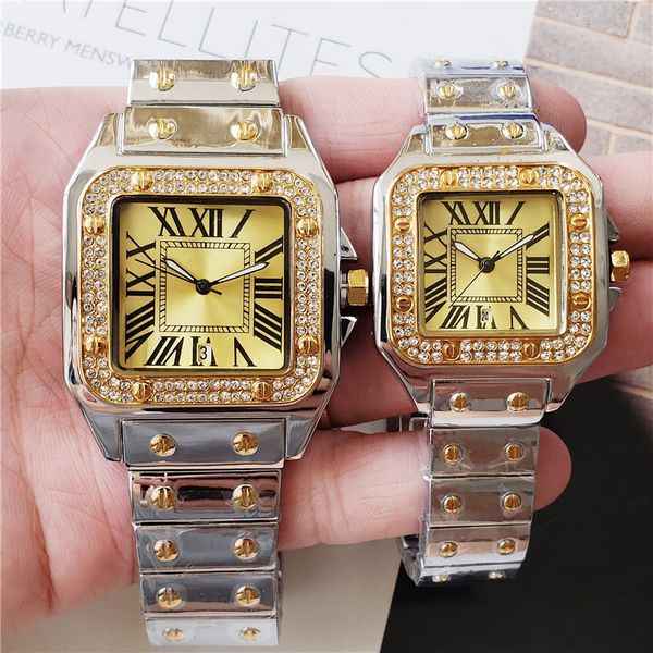 mens 40mm diamond women 33mm watch drill ring iced out strap designer watches quartz movement couple lovers clock wristwatch, Slivery;golden
mens 40mm diamond women 33mm watch drill ring iced out strap designer watches quartz movement couple lovers clock wristwatch, Slivery;golden