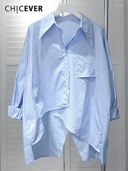 women's blouses chicever korean chic shirt for lapel long sleeve single breasted loose casual females summer clothing 2023 style, White
women's blouses chicever korean chic shirt for lapel long sleeve single breasted loose casual females summer clothing 2023 style, White