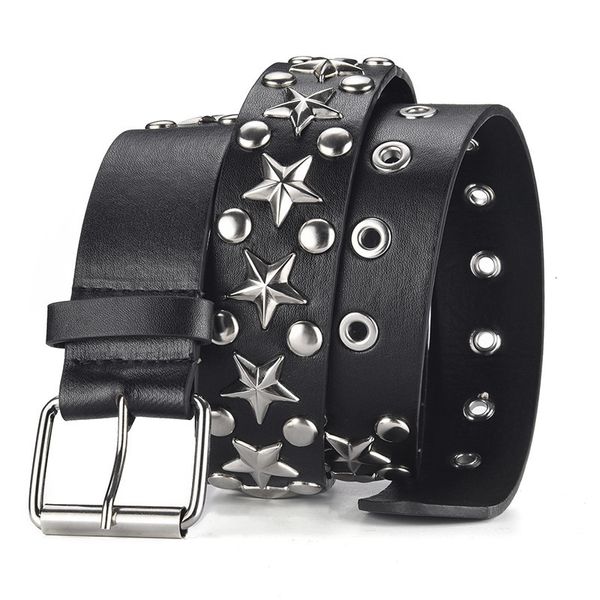 belts men's and women's star decoration wide belt fashion pin buckle versatile punk style black belt luxury design 230214, Black;brown
belts men's and women's star decoration wide belt fashion pin buckle versatile punk style black belt luxury design 230214, Black;brown