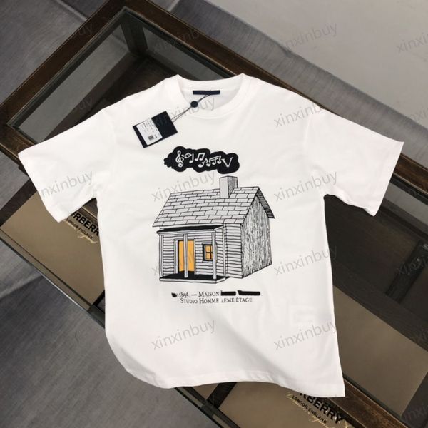 xinxinbuy men designer tee t shirt 23ss paris music house 1954 print pattern short sleeve cotton women white black grey xs-2xl, Black;brown
xinxinbuy men designer tee t shirt 23ss paris music house 1954 print pattern short sleeve cotton women white black grey xs-2xl, Black;brown