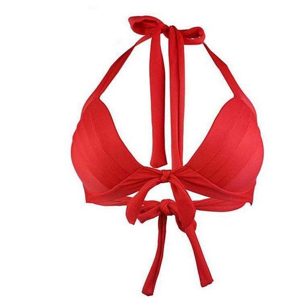 fashion swimwear pure color bikini backless strap split swimsuit womens single, White;black
fashion swimwear pure color bikini backless strap split swimsuit womens single, White;black
