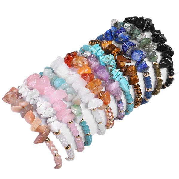 new amethyst rose quartz hand-woven bracelet strands color irregular broken stone bead mixed bracelet adjustable, Black
new amethyst rose quartz hand-woven bracelet strands color irregular broken stone bead mixed bracelet adjustable, Black